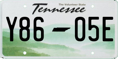 TN license plate Y8605E