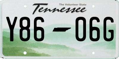 TN license plate Y8606G