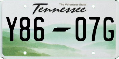 TN license plate Y8607G