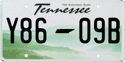 TN license plate Y8609B
