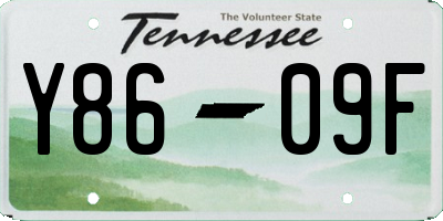 TN license plate Y8609F