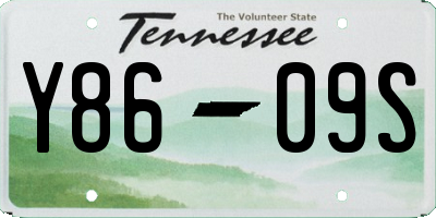 TN license plate Y8609S