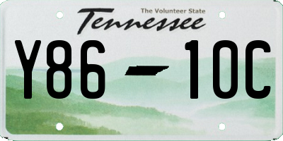 TN license plate Y8610C