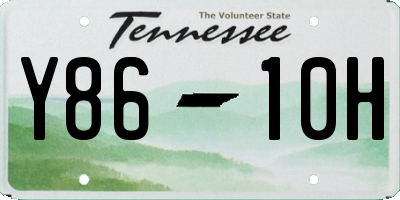 TN license plate Y8610H