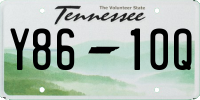 TN license plate Y8610Q