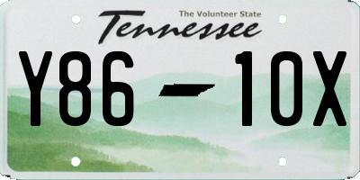 TN license plate Y8610X