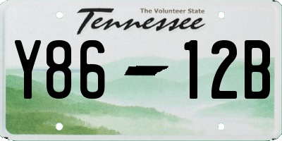 TN license plate Y8612B