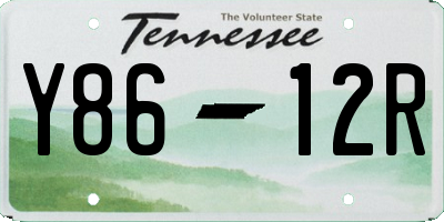 TN license plate Y8612R