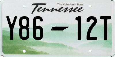 TN license plate Y8612T