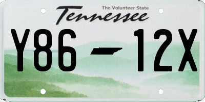 TN license plate Y8612X