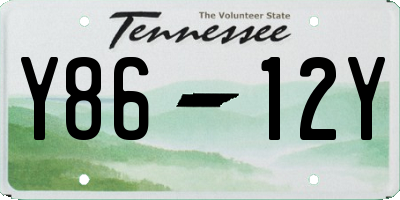 TN license plate Y8612Y