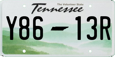 TN license plate Y8613R