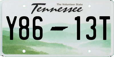 TN license plate Y8613T