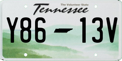 TN license plate Y8613V