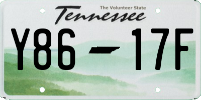 TN license plate Y8617F