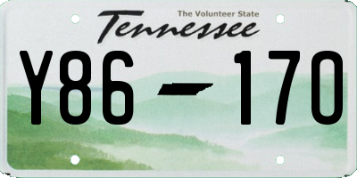 TN license plate Y8617O