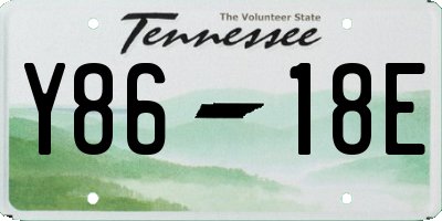 TN license plate Y8618E