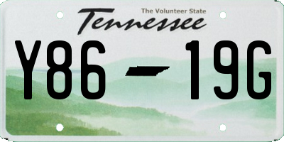 TN license plate Y8619G