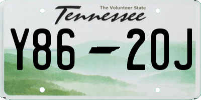 TN license plate Y8620J