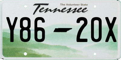 TN license plate Y8620X