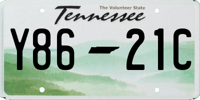 TN license plate Y8621C