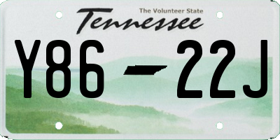 TN license plate Y8622J