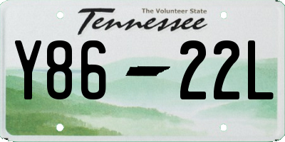 TN license plate Y8622L