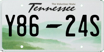 TN license plate Y8624S