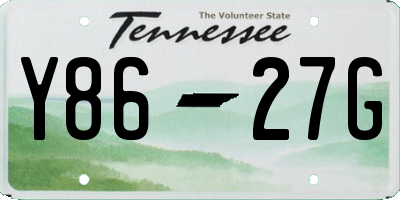 TN license plate Y8627G