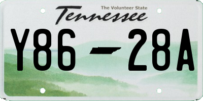 TN license plate Y8628A