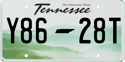TN license plate Y8628T