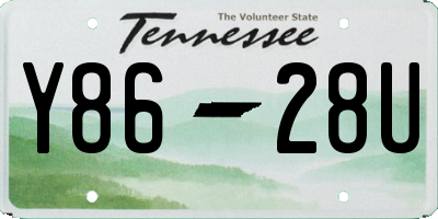 TN license plate Y8628U