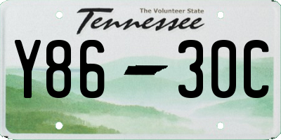 TN license plate Y8630C