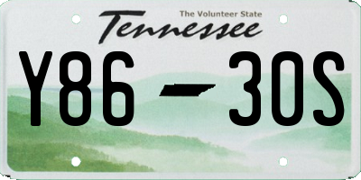 TN license plate Y8630S