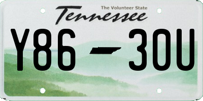 TN license plate Y8630U