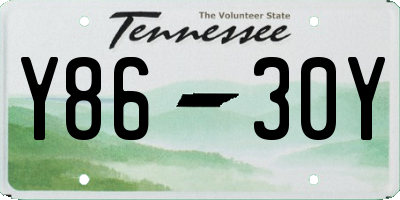 TN license plate Y8630Y