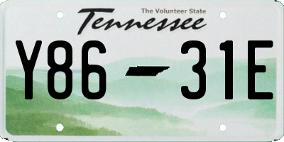 TN license plate Y8631E
