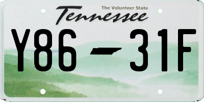 TN license plate Y8631F