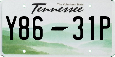 TN license plate Y8631P