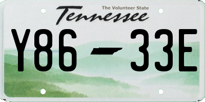 TN license plate Y8633E