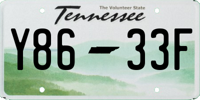 TN license plate Y8633F