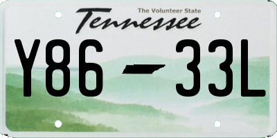 TN license plate Y8633L