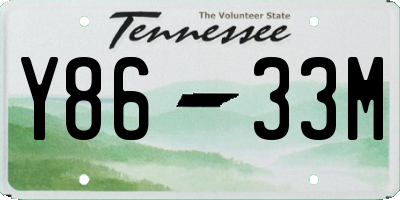 TN license plate Y8633M
