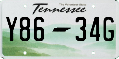 TN license plate Y8634G