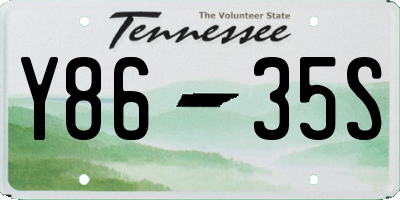 TN license plate Y8635S
