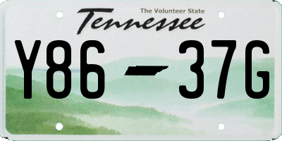 TN license plate Y8637G