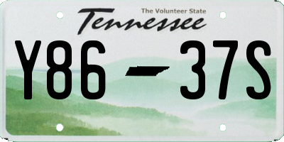 TN license plate Y8637S