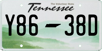 TN license plate Y8638D