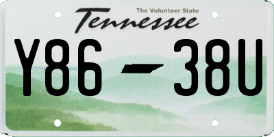 TN license plate Y8638U