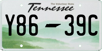 TN license plate Y8639C
